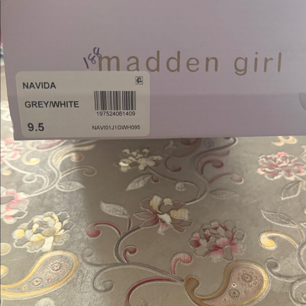 Madden Girl White and Gray Women’sSneakers - Picture 2 of 2